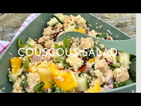 Couscous salad - vegan recipe -outdoor cooking -Tungenes Lighthouse - Randaberg - Sałatka z kuskusem