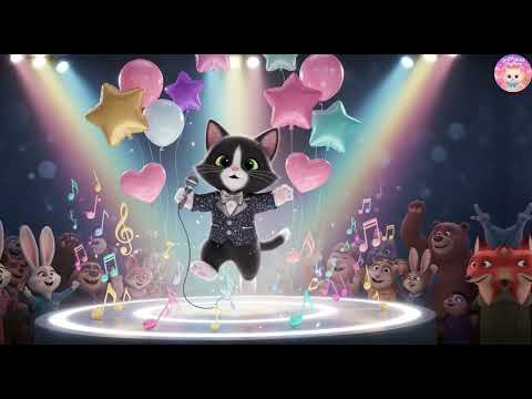 🎉 Meow on a Trampoline 🐾 Puffy Cat’s Fun Kids Song | Jump, Bounce & Giggle Preschool Rhyme 🎶