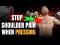 How to INSTANTLY get rid of shoulder pain when pressing | Coach Mandler