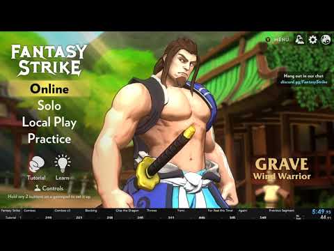 Fantasy Strike Tutorial Speedrun