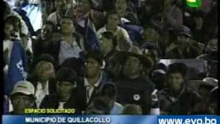 preview picture of video 'Proclaman a Evo Morales en Quillacollo'