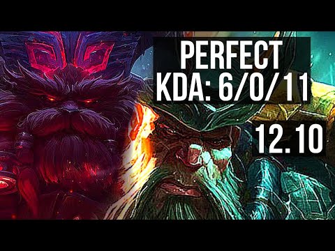 ORNN vs GP (TOP) | 6/0/11, 500+ games, Dominating | EUW Diamond | 12.10