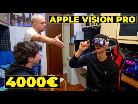 PAPÀ HO COMPRATO APPLE VISION PRO da 4000 EURO di NASCOSTO! *LEGGENDARIO*