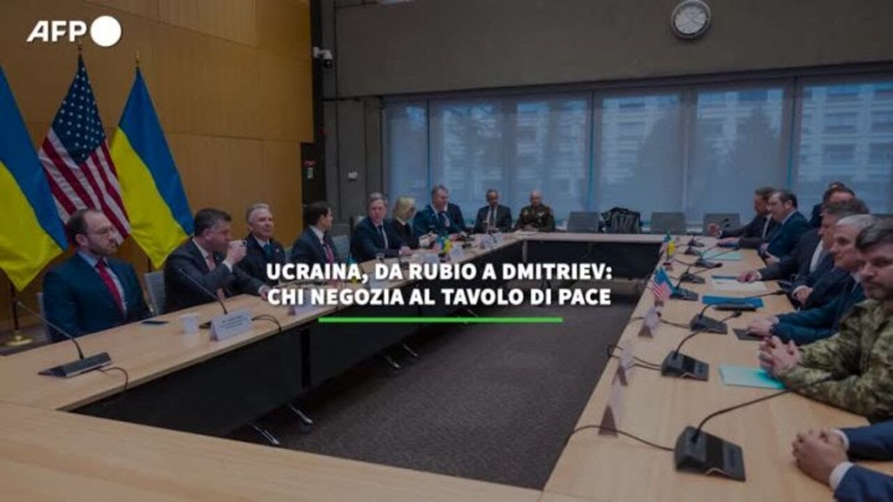 Ucraina, da Rubio a Dmitriev: chi negozia al tavolo di pace