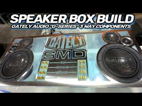 Speaker Box build for 8" 3 Way Components 🔊 Gately Audio "G Series" | clear acrylic & stainless pt.1