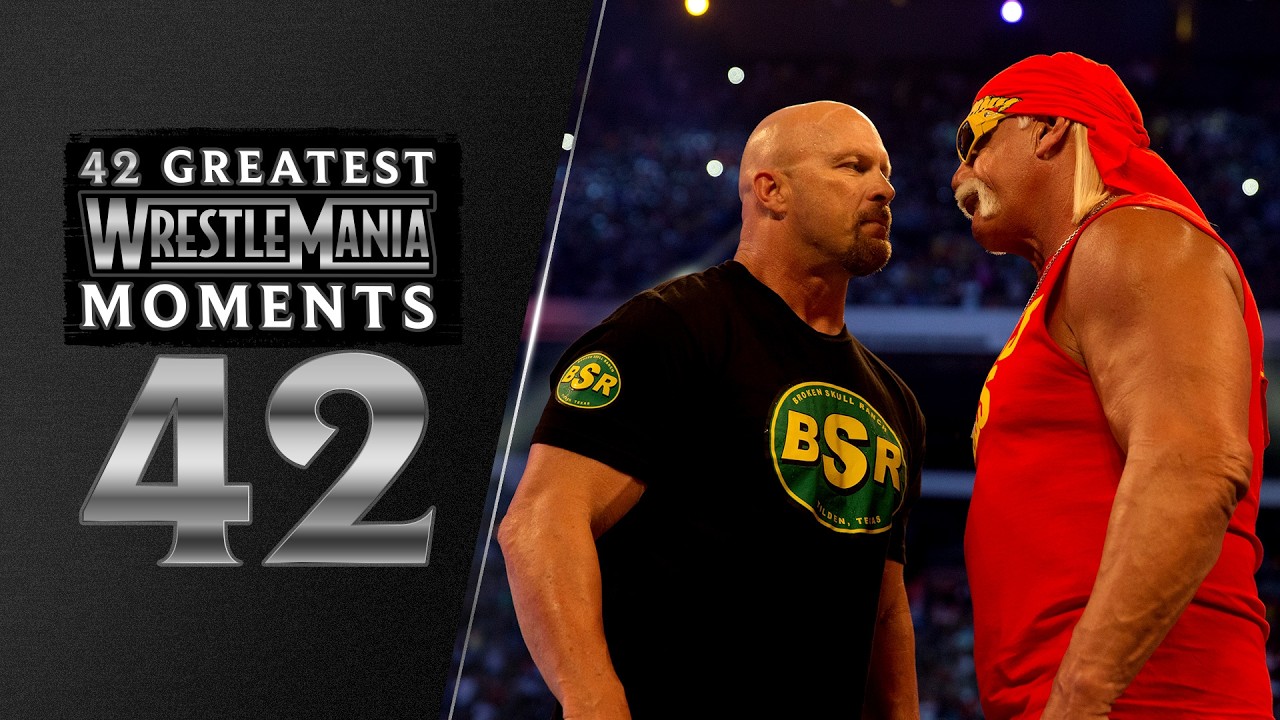 The Rock, “Stone Cold” and Hogan share the ring | WrestleMania 30: 42 Greatest WrestleMania Moments