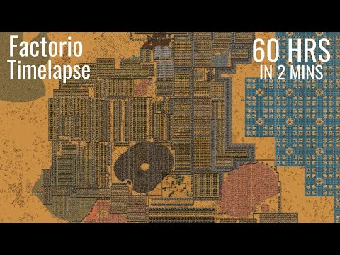 Factorio Timelapse - Robot World | 4k