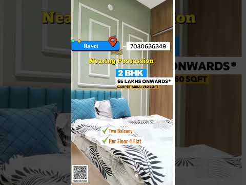 2 BHK Apartment 1000 Sq.ft. for Sale in Ravet, Pune