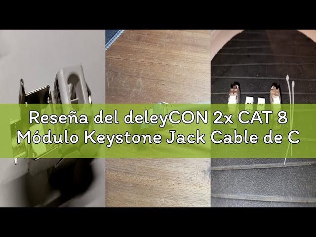 Vídeo relacionado con deleyCON 2x CAT 8 Módulo Keystone Jack Cable de Conexión Cable de Red Óptimo para CAT8 CAT7 CAT7a Cable de Instalación Conector Blindaje STP Toma RJ45 Red Panel de Conexiones Soporte Keystone