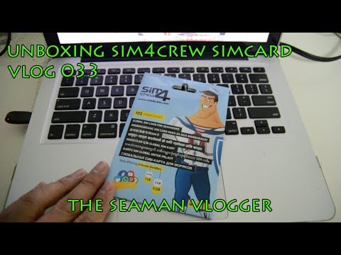 V033 Unboxing sim4crew sim card : LIFE AT SEA