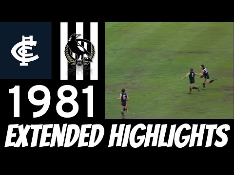 1981 VFL Grand Final - Carlton Vs Collingwood (Extended Highlights)