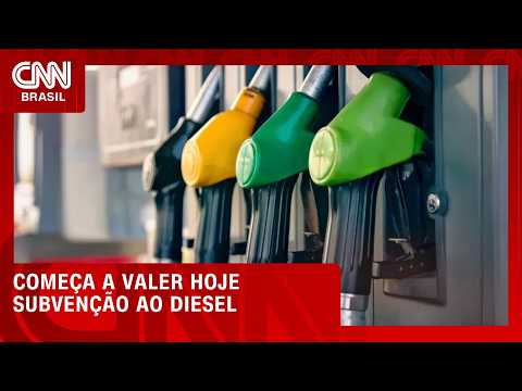 Governo prorroga subvenção ao diesel em R$ 2,12 por litro por 30 dias | CNN AGORA