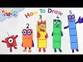 How to Draw the Numberblocks | Learn to Count 1 to 5 | @Numberblocks