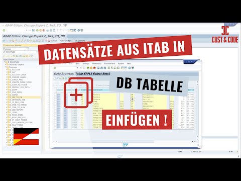 Daten von Struktur oder Itab in Datenbank einfügen [deutsch]