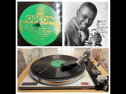 Louis Armstrong a.h. Orchestra: Georgia on my mind, 1931 (Odeon France 279.777) - PE 33 studio 78rpm