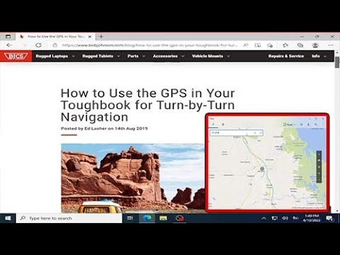 Turn Your Panasonic Toughbook Into a Turn by Turn GPS!**