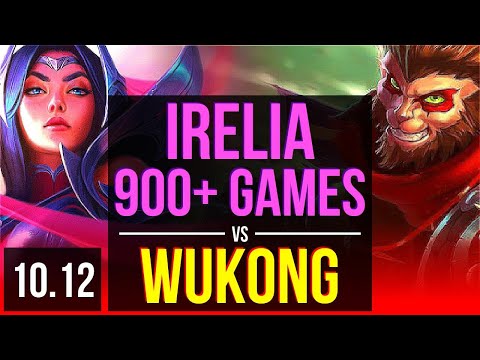 IRELIA vs WUKONG (TOP) (DEFEAT) | 3.4M mastery points, 4 early solo kills | KR Diamond | v10.12