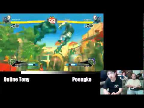SSF4 AE: Poongko (Seth) vs Online Tony (Seth) Part 2 - Crosscounter stream (Pre Evo 2011)
