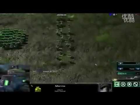 starcraft 2 IMMvp insane marine patrol/split baneling micro challenge