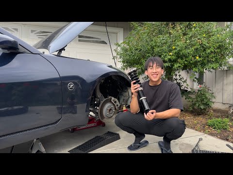 SLAMMING THE 350Z! | BC RACING COILOVER INSTALL