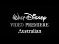 Walt Disney Video Premiere Logo 1996 With Australian Byline Black And White
