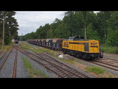 D-KGT 203 737 mit DGV 91564 (BTFS - BNO) bei der Abfahrt im Bahnhof Tiefensee