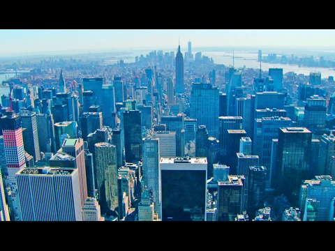 New York City Aerial Videos, Manhattan Skyline in 4K