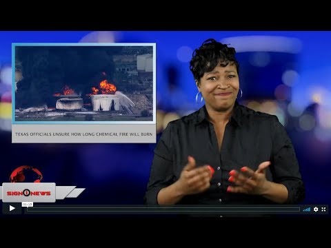 Texas officials unsure how long chemical fire will burn (ASL - 3.19.19)