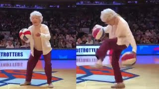 'Granny' Fools New York Crowd With Incredible Basketball Tricks