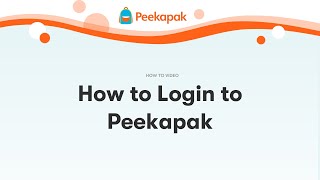 How to Login to Peekapak