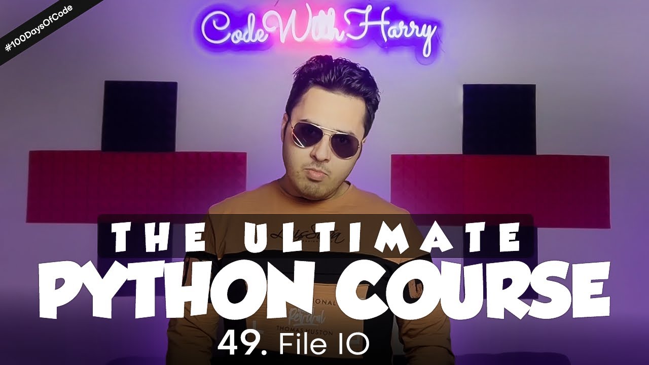 File IO in Python | Python Tutorial - Day #49