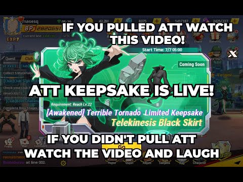 ATT KEEPSAKE IS LIVE! DON'T BE LIKE BOB WATCH THE VIDEO One Punch Man The Strongest