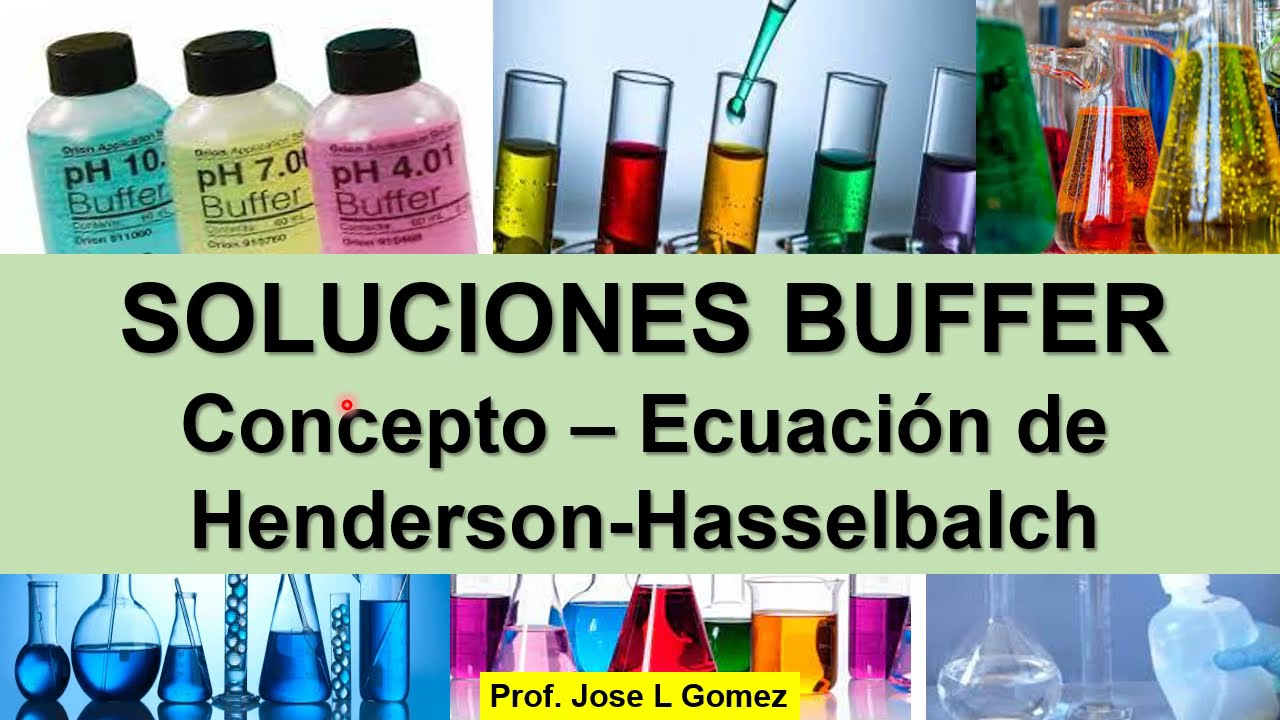 SOLUCIONES BUFFER (IMPORTANCIA Y MECANISMO) - ECUACION DE HENDERSON - HASSELBALCH