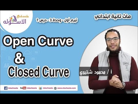 ماث تانية ابتدائي 2019 |  Open Curve and Closed Curve| تيرم1-وح3 -در1 | الاسكوله
