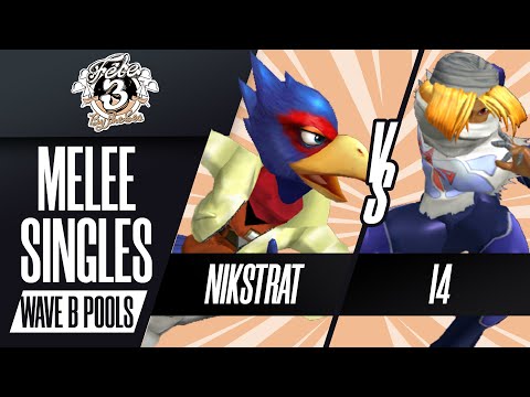 Nikstrat (Falco) vs i4 (Sheik) - Melee Singles Wave B Pools - Fête 3: By the Sea