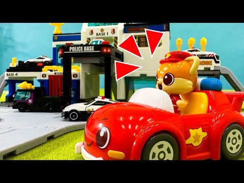 【警察ごっこ】レッツとブルンが警察官になって事件を解決するぞ！｜パトロールカー｜パトカー｜警察署｜ごっこ遊び｜【トミカ・プラレール・アニア】