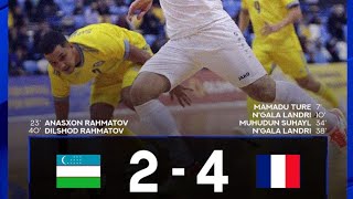 Futsal Oʻzbekiston vs Fransiya 2-4 / Uzbekistan vs France futsal match review
