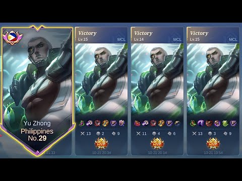 YU ZHONG MVP WIN STREAK USING THIS PERFECT BUILD FOR SUSTAIN! | YU ZHONG BEST BUILD 2023