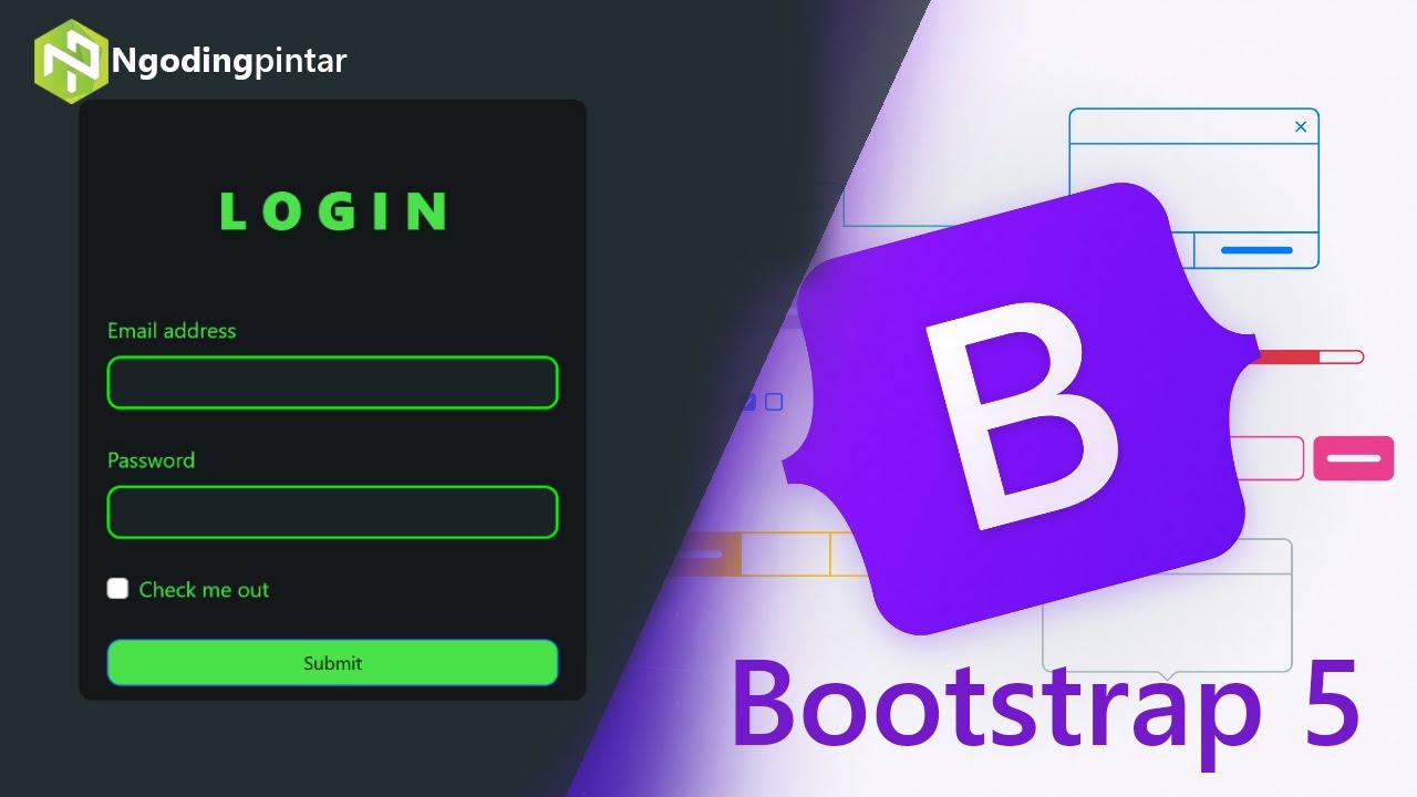 Cara Membuat Halaman LOGIN dengan BOOTSTRAP 5  | Belajar Bootstrap 5