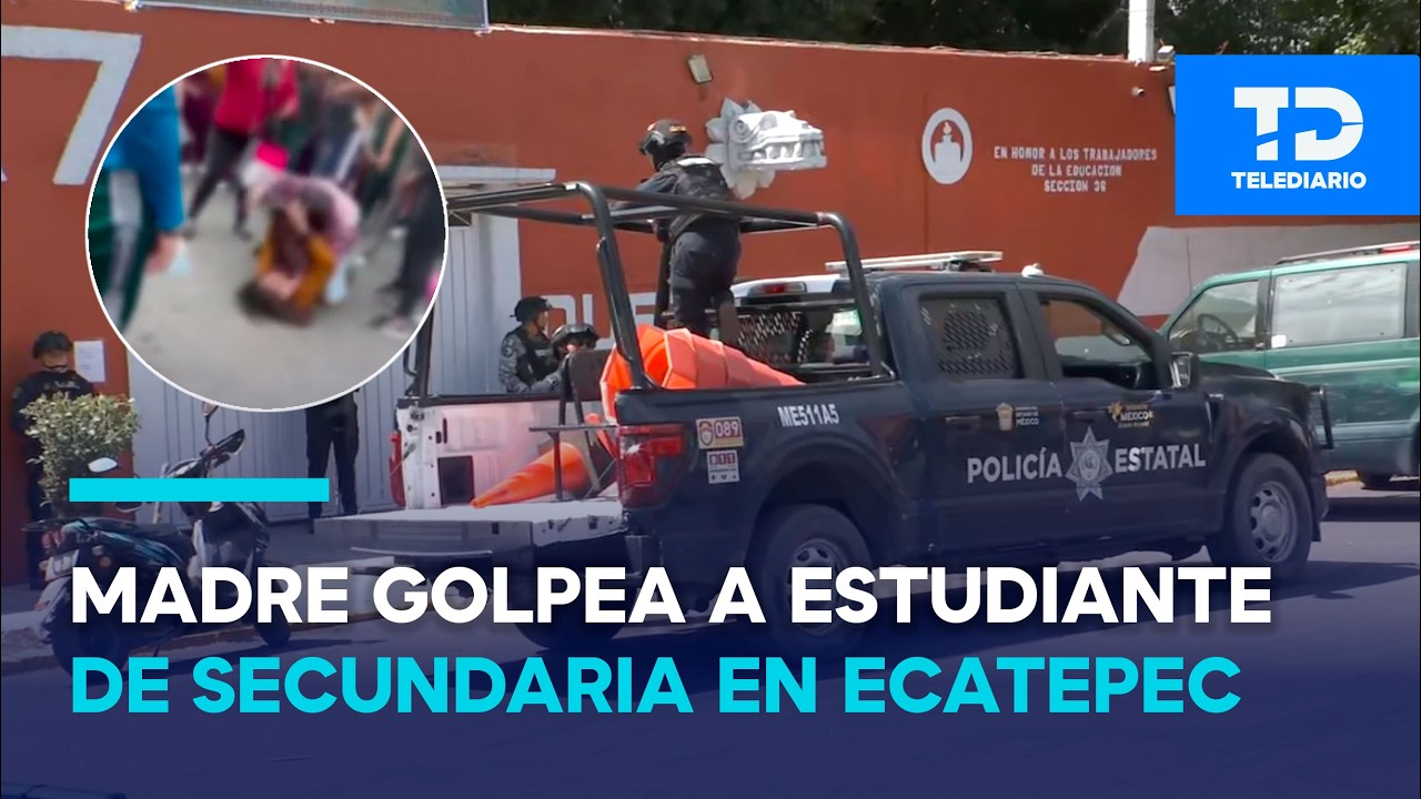 Estudiante de 13 años es golpeada por madre e hija en Ecatepec; mujer amenaza con tiroteo en escuela