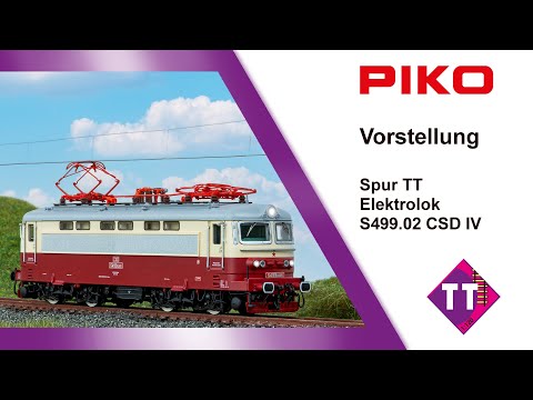 Video TT - Elektrická lokomotiva BR S499.02 ČSD Plechač - PIKO 47480
