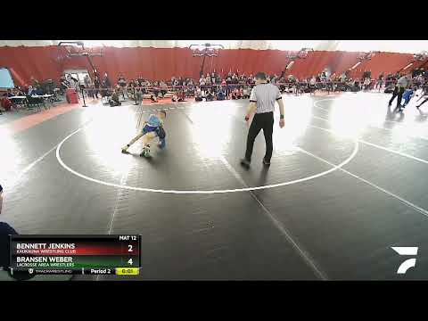 67 Lbs 1st Place Match - Bransen Weber, LaCrosse Area Wrestlers Vs Bennett Jenkins, Kaukauna Wrest
