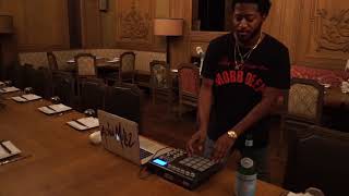 Austin Millz Makes A Beat At A Restaurant