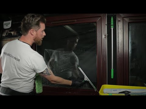 How To Squeegee A Window Like A Pro | TRAD-MAN ACADEMY