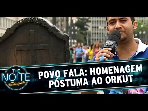 The Noite (07/10/14) - Povo Fala: Homenagem póstuma ao Orkut