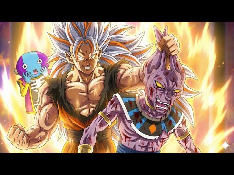 #B2 Goku absorbs the power of the Dragon Balls and takes revenge in his form before the king.