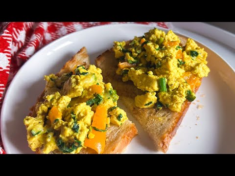 The Best Tofu Scramble Recipe! #vegancooking