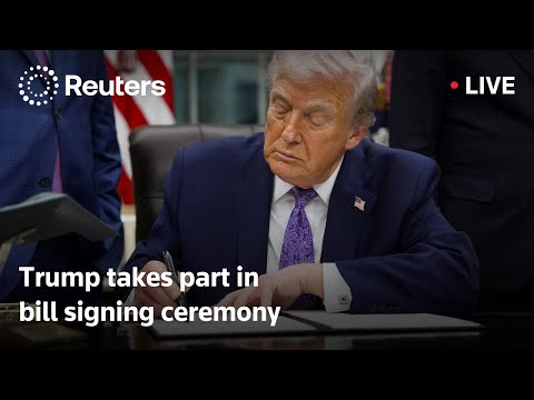Video | LIVE: Trump takes part in bill signing ceremony
