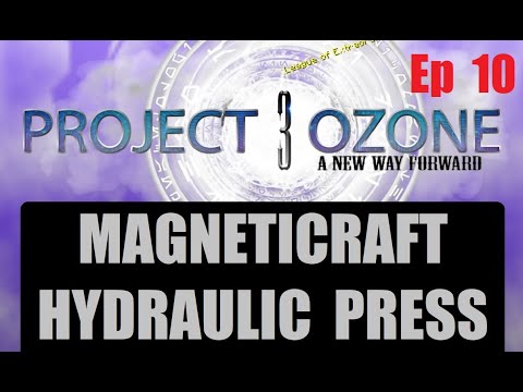 Magneticraft Hydraulic Press ( Detailed Steps Guide ) Project Ozone 3 Mythic Minecraft 2023 Ep 10