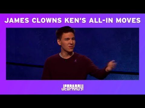 James Holzhauer Clowns Ken Jennings’ All-In Moves | GOAT CAM | JEOPARDY!